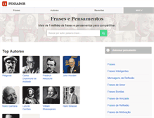 Tablet Screenshot of pensador.com